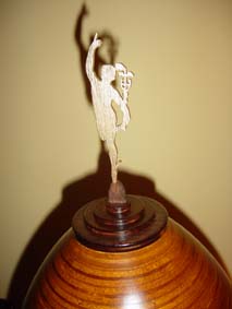 golden Mercury flying of Giambologna on the egg clock