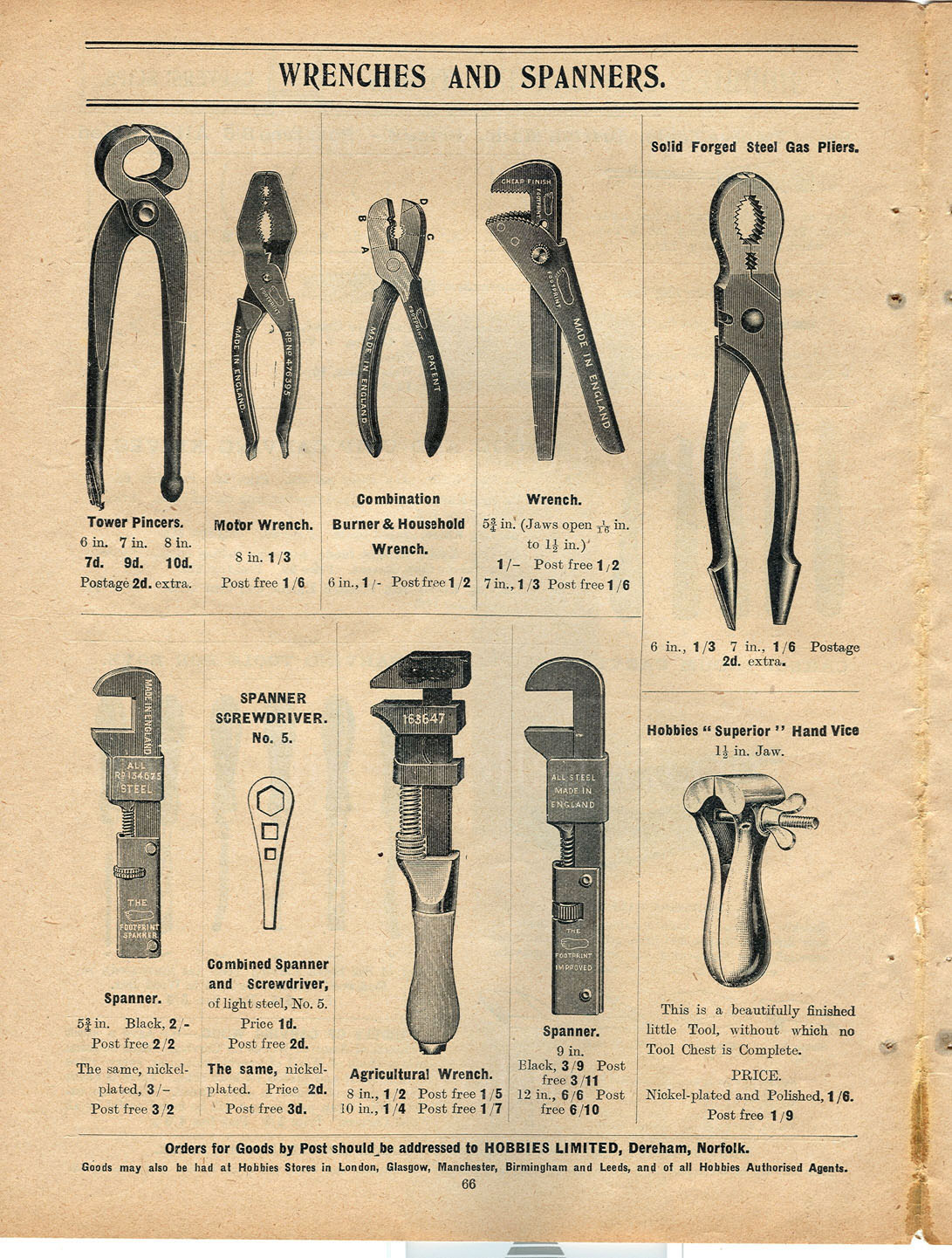 Hobbies fretwork catalogue, England, 1912